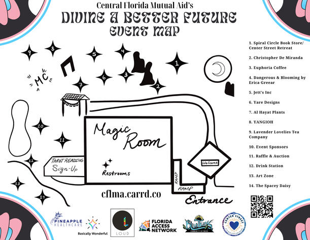 Divine a Better Future Event Map